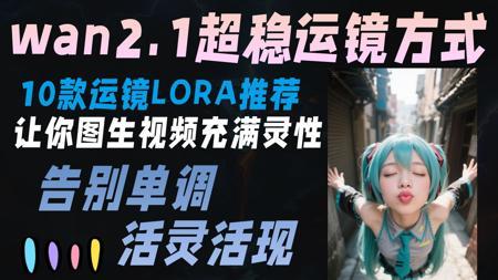 wan2.1超稳运镜方式！告别单调！让你图生视频充满灵性~