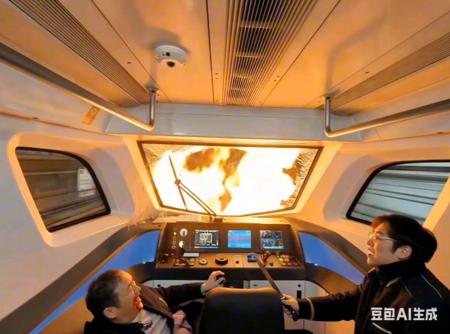 这是豆包生成的北京地铁3号线！