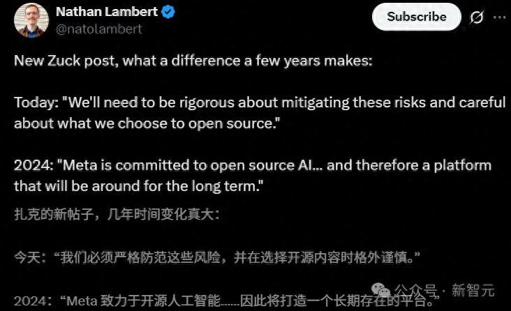 小扎一夜反水，背刺开源！亲手葬送「Llama神话」，股价大涨12%
