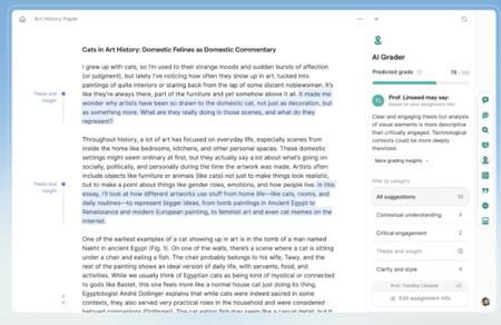 Grammarly 推出 AI 写作助手，助力学生提升论文质量