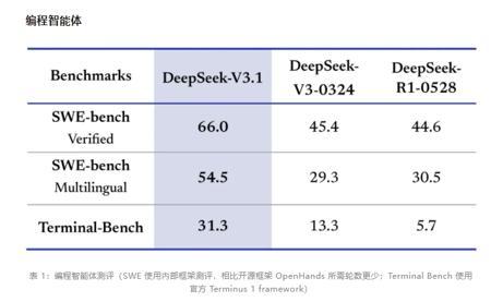 DeepSeek-V3.1发布：更高思考效率 更强Agent 能力