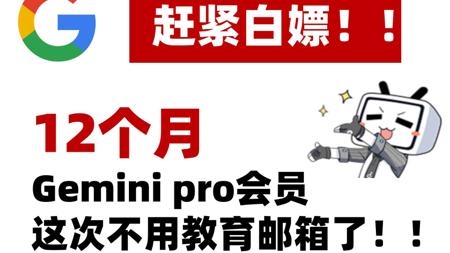 【保姆级教程】5分钟搞定Gemini pro 12个月学生认证，免费畅享一年Pro和Veo 3、nanobanana！